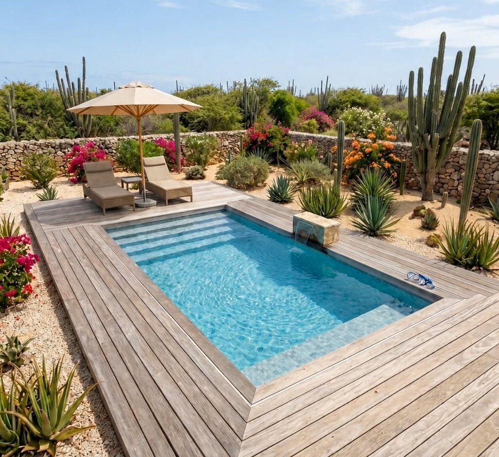 Luxe Houten Pooldeck